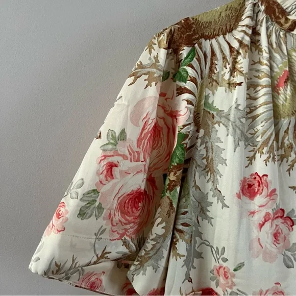 Tuckernuck Crawford mini dress ladies size medium sun faded floral beige - Picture 3 of 11